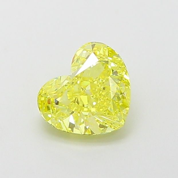 Loose Diamond - HEART 1.02ct Fancy Vivid Yellow VVS2: Loose Diamond - HEART 1.02ct Fancy Vivid Yellow VVS2 Source: This is a real non-mined Diamond that has been grown in a lab Shape: HEART Carats: 1.02 Color: Fancy Vivid Yellow Certification: IGI Video: