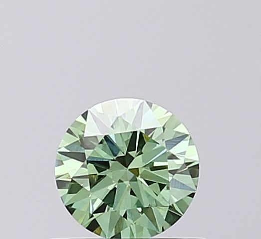 Loose Diamond - ROUND 0.45ct Fancy Vivid Green VS1: Loose Diamond - ROUND 0.45ct Fancy Vivid Green VS1 Source: This is a real non-mined Diamond that has been grown in a lab Shape: ROUND Carats: 0.45 Color: Fancy Vivid Green Certification: IGI Video: