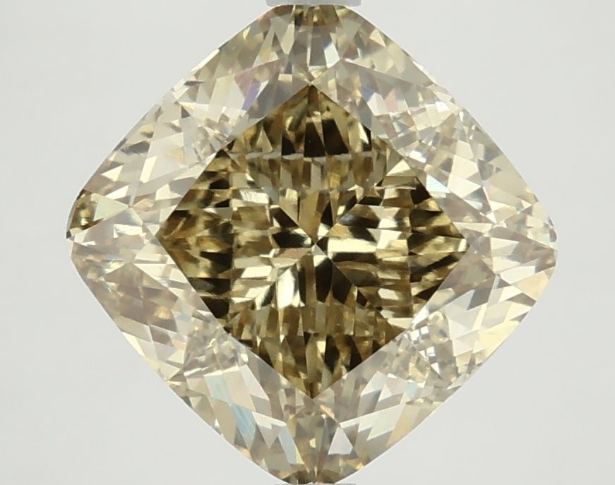 Loose Diamond - CUSHION BRILLIANT 5.4ct Fancy Vivid Yellow VS1: Loose Diamond - CUSHION BRILLIANT 5.4ct Fancy Vivid Yellow VS1 Source: This is a real non-mined Diamond that has been grown in a lab Shape: CUSHION BRILLIANT Carats: 5.4 Color: Fancy Vivid Yellow Cert