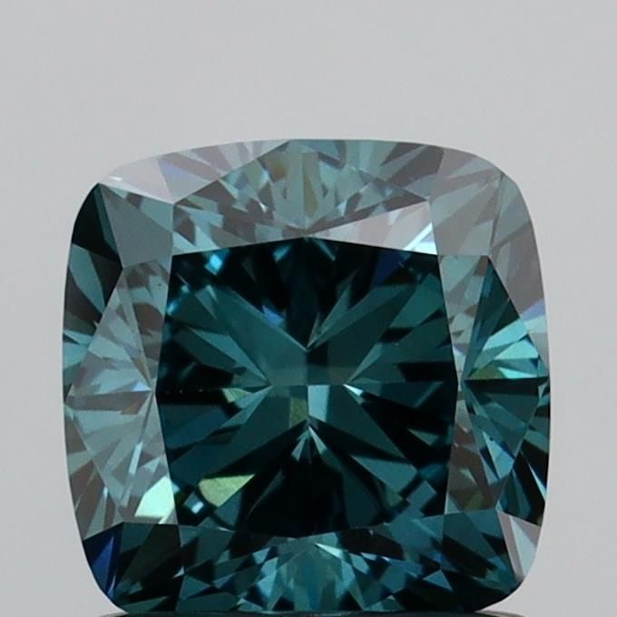 Loose Diamond - CUSHION MODIFIED 1.09ct Fancy Deep Green VS1: Loose Diamond - CUSHION MODIFIED 1.09ct Fancy Deep Green VS1 Source: This is a real non-mined Diamond that has been grown in a lab Shape: CUSHION MODIFIED Carats: 1.09 Color: Fancy Deep Green Certific