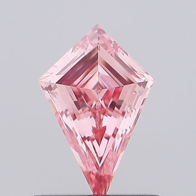 Loose Diamond - KITE 0.45ct Fancy Vivid Pink VS2: Loose Diamond - KITE 0.45ct Fancy Vivid Pink VS2 Source: This is a real non-mined Diamond that has been grown in a lab Shape: KITE Carats: 0.45 Color: Fancy Vivid Pink Certification: NONE Video: