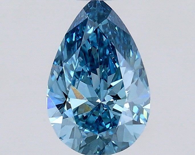 Loose Diamond - PEAR 0.51ct Fancy Vivid Blue VS1: Loose Diamond - PEAR 0.51ct Fancy Vivid Blue VS1 Source: This is a real non-mined Diamond that has been grown in a lab Shape: PEAR Carats: 0.51 Color: Fancy Vivid Blue Certification: IGI Video:
