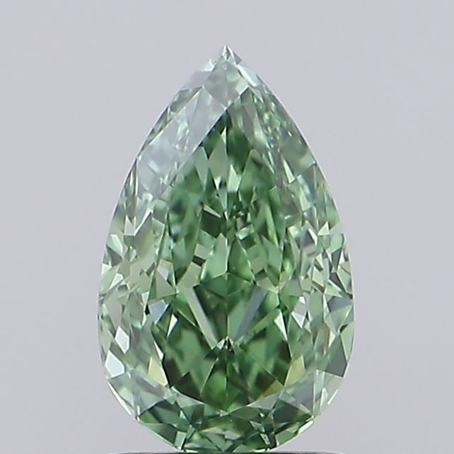 Loose Diamond - PEAR 1.01ct Fancy Vivid Green VS1: Loose Diamond - PEAR 1.01ct Fancy Vivid Green VS1 Source: This is a real non-mined Diamond that has been grown in a lab Shape: PEAR Carats: 1.01 Color: Fancy Vivid Green Certification: IGI Video:
