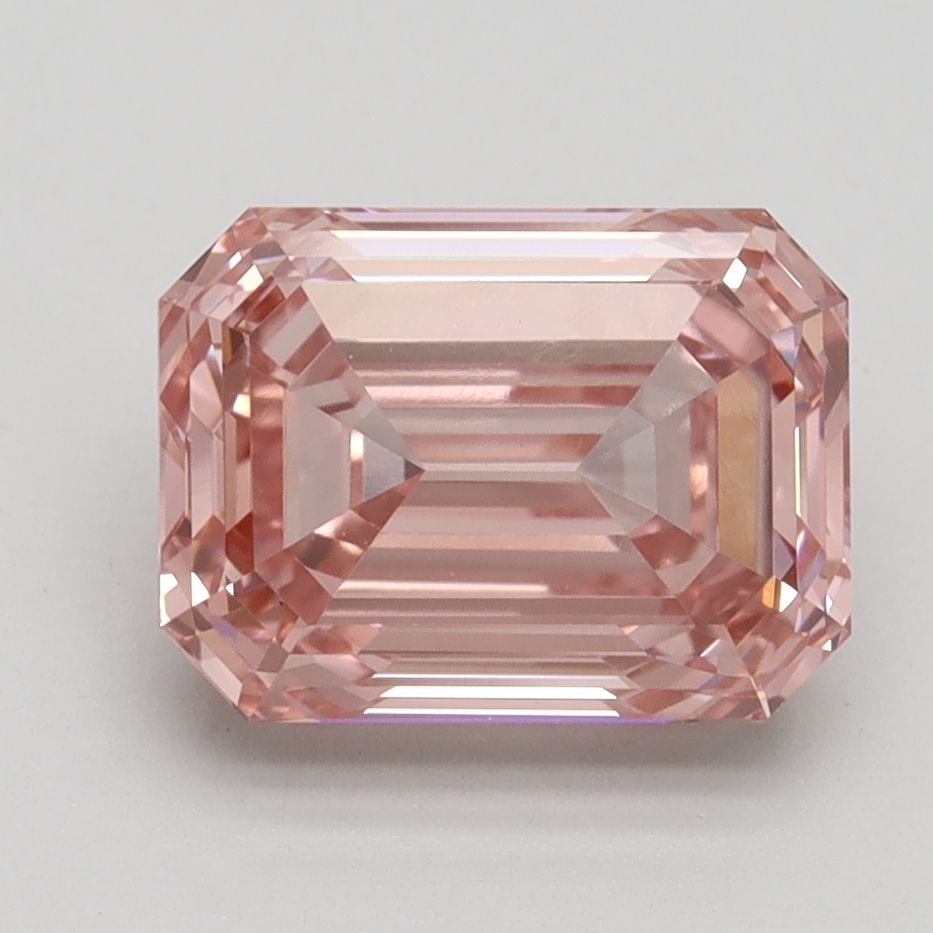 Loose Diamond - EMERALD 3.11ct Fancy Intense Pink VVS2: Loose Diamond - EMERALD 3.11ct Fancy Intense Pink VVS2 Source: This is a real non-mined Diamond that has been grown in a lab Shape: EMERALD Carats: 3.11 Color: Fancy Intense Pink Certification: IGI Vi