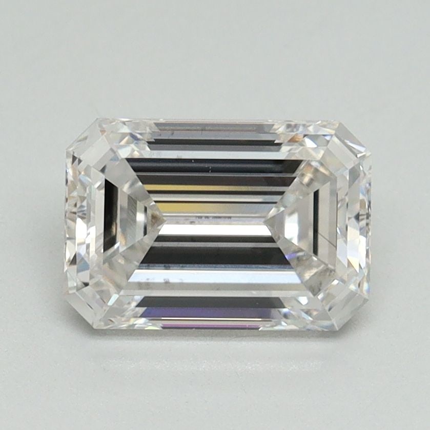 Loose Diamond - EMERALD 1.52ct F VS2: Loose Diamond - EMERALD 1.52ct F VS2 Source: This is a real non-mined Diamond that has been grown in a lab Shape: EMERALD Carats: 1.52 Color: F Clarity: VS2 Certification: GSI Video: