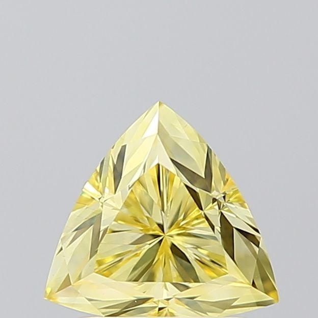 Loose Diamond - TRIANGULAR 1.09ct Fancy Intense Yellow VS1: Loose Diamond - TRIANGULAR 1.09ct Fancy Intense Yellow VS1 Source: This is a real non-mined Diamond that has been grown in a lab Shape: TRIANGULAR Carats: 1.09 Color: Fancy Intense Yellow Certificatio