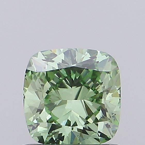 Loose Diamond - CUSHION MODIFIED 0.78ct Fancy Vivid Green VS1: Loose Diamond - CUSHION MODIFIED 0.78ct Fancy Vivid Green VS1 Source: This is a real non-mined Diamond that has been grown in a lab Shape: CUSHION MODIFIED Carats: 0.78 Color: Fancy Vivid Green Certif