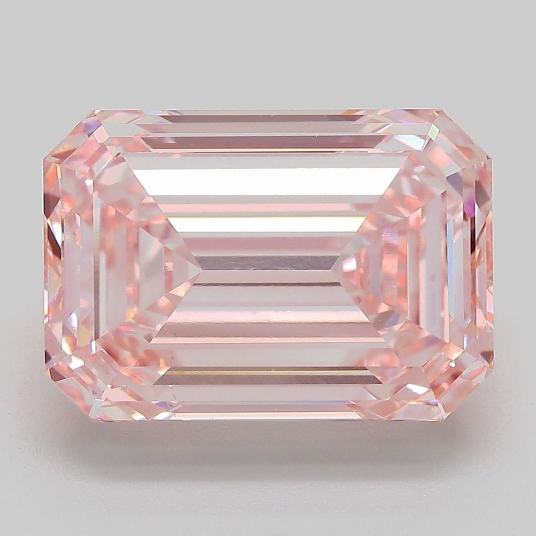 Loose Diamond - EMERALD 10.09ct Fancy Intense Pink VS1: Loose Diamond - EMERALD 10.09ct Fancy Intense Pink VS1 Source: This is a real non-mined Diamond that has been grown in a lab Shape: EMERALD Carats: 10.09 Color: Fancy Intense Pink Certification: IGI