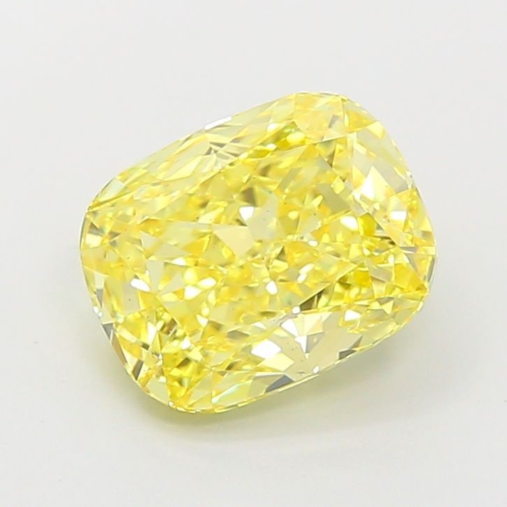 Loose Diamond - CUSHION MODIFIED 2.56ct Fancy Intense Yellow VS2: Loose Diamond - CUSHION MODIFIED 2.56ct Fancy Intense Yellow VS2 Source: This is a real non-mined Diamond that has been grown in a lab Shape: CUSHION MODIFIED Carats: 2.56 Color: Fancy Intense Yellow 