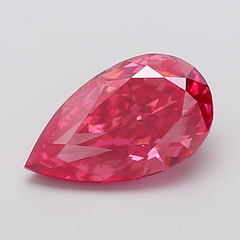 Loose Diamond - PEAR 3.98ct Fancy Vivid Pink VS2: Loose Diamond - PEAR 3.98ct Fancy Vivid Pink VS2 Source: This is a real non-mined Diamond that has been grown in a lab Shape: PEAR Carats: 3.98 Color: Fancy Vivid Pink Certification: NONE Video:
