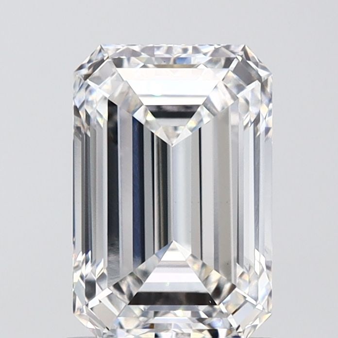 Loose Diamond - EMERALD 1.59ct E VVS2: Loose Diamond - EMERALD 1.59ct E VVS2 Source: This is a real non-mined Diamond that has been grown in a lab Shape: EMERALD Carats: 1.59 Color: E Clarity: VVS2 Certification: IGI Video: Video Link The
