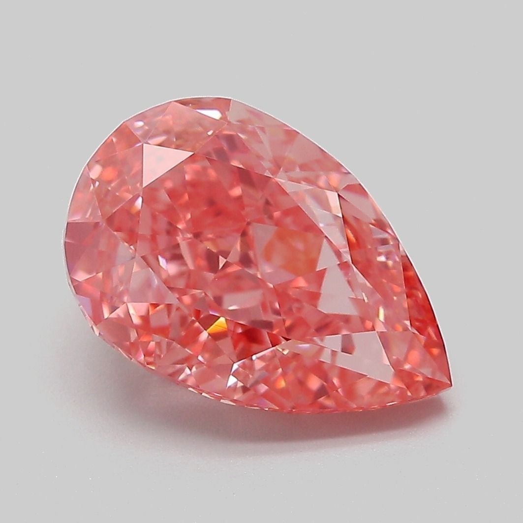Loose Diamond - PEAR 4.07ct Fancy Vivid Pink VVS2: Loose Diamond - PEAR 4.07ct Fancy Vivid Pink VVS2 Source: This is a real non-mined Diamond that has been grown in a lab Shape: PEAR Carats: 4.07 Color: Fancy Vivid Pink Certification: IGI The Diamond 