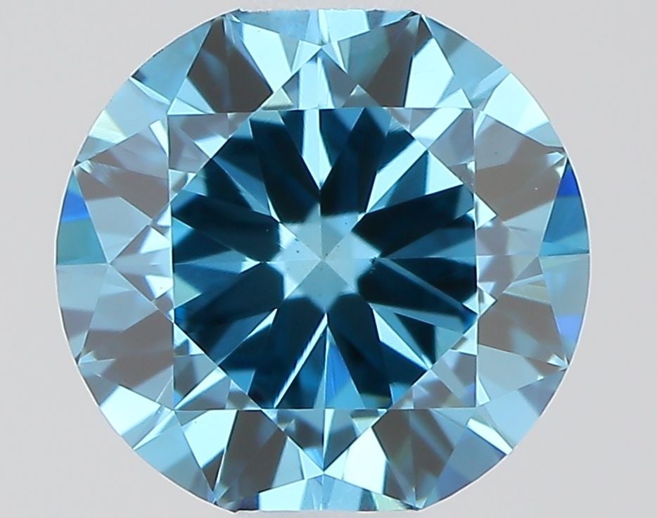 Loose Diamond - ROUND 0.5ct Fancy Vivid Blue VS1: Loose Diamond - ROUND 0.5ct Fancy Vivid Blue VS1 Source: This is a real non-mined Diamond that has been grown in a lab Shape: ROUND Carats: 0.5 Color: Fancy Vivid Blue Certification: IGI Video: