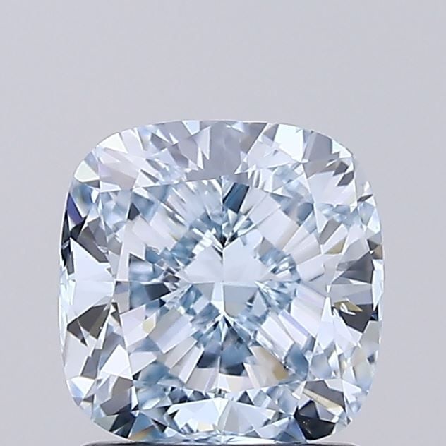 Loose Diamond - CUSHION MODIFIED 1.41ct Fancy Intense Blue VS2: Loose Diamond - CUSHION MODIFIED 1.41ct Fancy Intense Blue VS2 Source: This is a real non-mined Diamond that has been grown in a lab Shape: CUSHION MODIFIED Carats: 1.41 Color: Fancy Intense Blue Cert