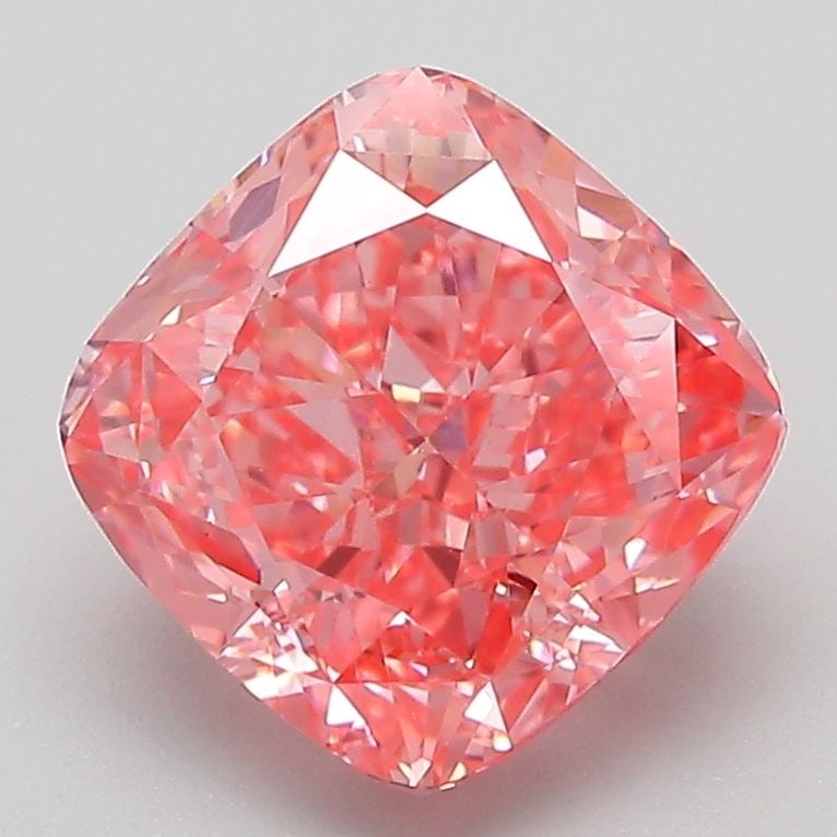 Loose Diamond - CUSHION MODIFIED 3.04ct Fancy Vivid Pink VS1: Loose Diamond - CUSHION MODIFIED 3.04ct Fancy Vivid Pink VS1 Source: This is a real non-mined Diamond that has been grown in a lab Shape: CUSHION MODIFIED Carats: 3.04 Color: Fancy Vivid Pink Certific