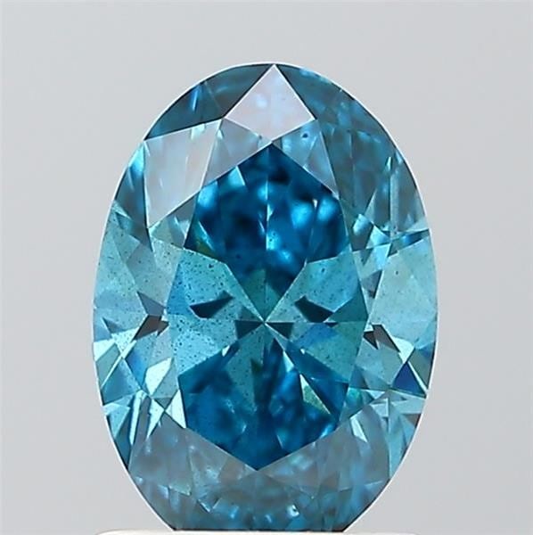 Loose Diamond - OVAL 1.03ct Fancy Vivid Blue SI2: Loose Diamond - OVAL 1.03ct Fancy Vivid Blue SI2 Source: This is a real non-mined Diamond that has been grown in a lab Shape: OVAL Carats: 1.03 Color: Fancy Vivid Blue Certification: IGI Video: Video