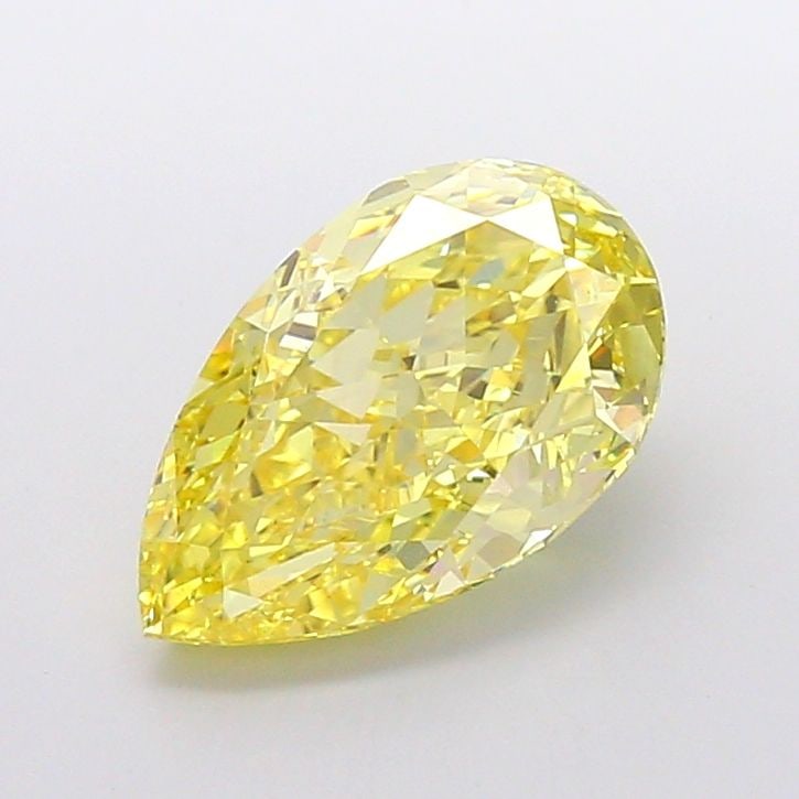 Loose Diamond - PEAR 4.58ct Fancy Vivid Yellow VS1: Loose Diamond - PEAR 4.58ct Fancy Vivid Yellow VS1 Source: This is a real non-mined Diamond that has been grown in a lab Shape: PEAR Carats: 4.58 Color: Fancy Vivid Yellow Certification: IGI Video: