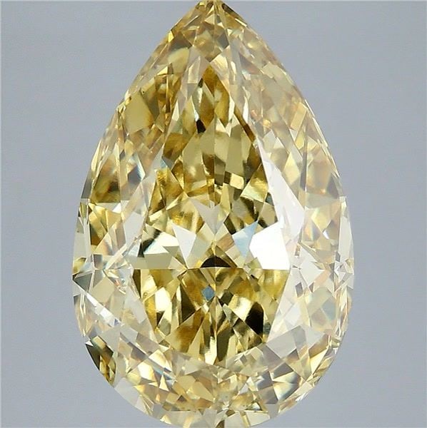 Loose Diamond - PEAR 8.04ct Fancy Intense Yellow VVS2: Loose Diamond - PEAR 8.04ct Fancy Intense Yellow VVS2 Source: This is a real non-mined Diamond that has been grown in a lab Shape: PEAR Carats: 8.04 Color: Fancy Intense Yellow Certification: IGI