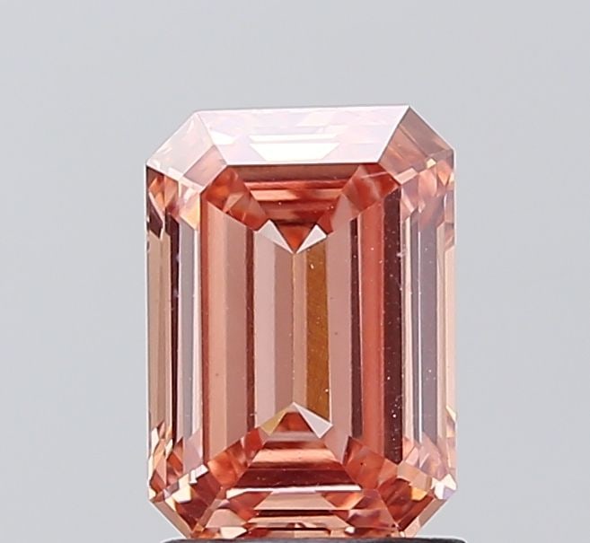 Loose Diamond - EMERALD 1.8ct Fancy Brown Pink VS1: Loose Diamond - EMERALD 1.8ct Fancy Brown Pink VS1 Source: This is a real non-mined Diamond that has been grown in a lab Shape: EMERALD Carats: 1.8 Color: Fancy Brown Pink Certification: IGI Video: