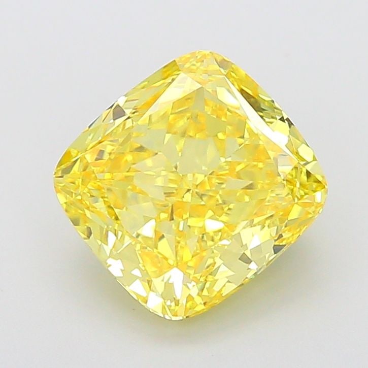 Loose Diamond - CUSHION MODIFIED 5.55ct Fancy Vivid Yellow VS1: Loose Diamond - CUSHION MODIFIED 5.55ct Fancy Vivid Yellow VS1 Source: This is a real non-mined Diamond that has been grown in a lab Shape: CUSHION MODIFIED Carats: 5.55 Color: Fancy Vivid Yellow Cert