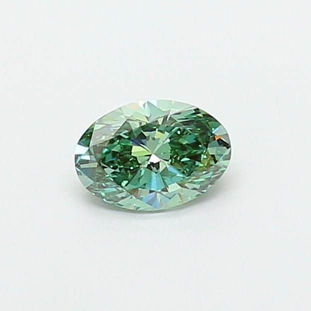 Loose Diamond - OVAL 1.02ct Fancy Vivid Green VVS2: Loose Diamond - OVAL 1.02ct Fancy Vivid Green VVS2 Source: This is a real non-mined Diamond that has been grown in a lab Shape: OVAL Carats: 1.02 Color: Fancy Vivid Green Certification: IGI Video: