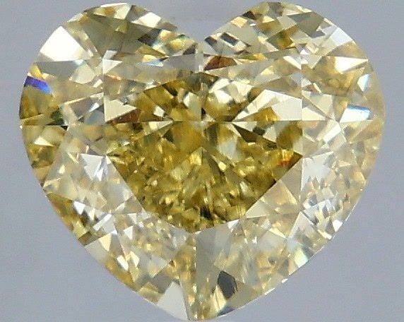 Loose Diamond - HEART 3.02ct Fancy Intense Yellow VS2: Loose Diamond - HEART 3.02ct Fancy Intense Yellow VS2 Source: This is a real non-mined Diamond that has been grown in a lab Shape: HEART Carats: 3.02 Color: Fancy Intense Yellow Certification: IGI
