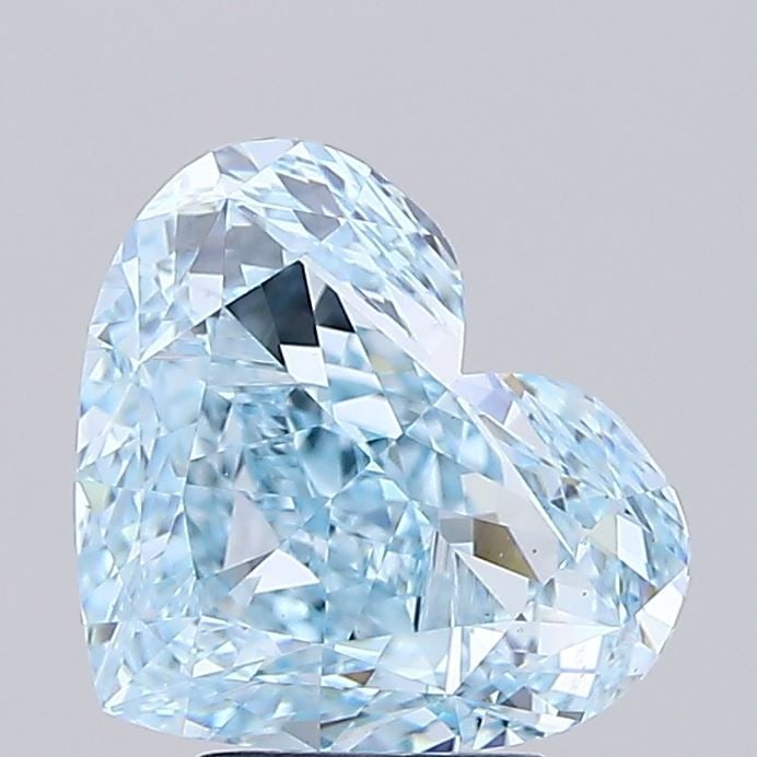 Loose Diamond - HEART 5.02ct Fancy Vivid Blue VS1: Loose Diamond - HEART 5.02ct Fancy Vivid Blue VS1 Source: This is a real non-mined Diamond that has been grown in a lab Shape: HEART Carats: 5.02 Color: Fancy Vivid Blue Certification: IGI Video: