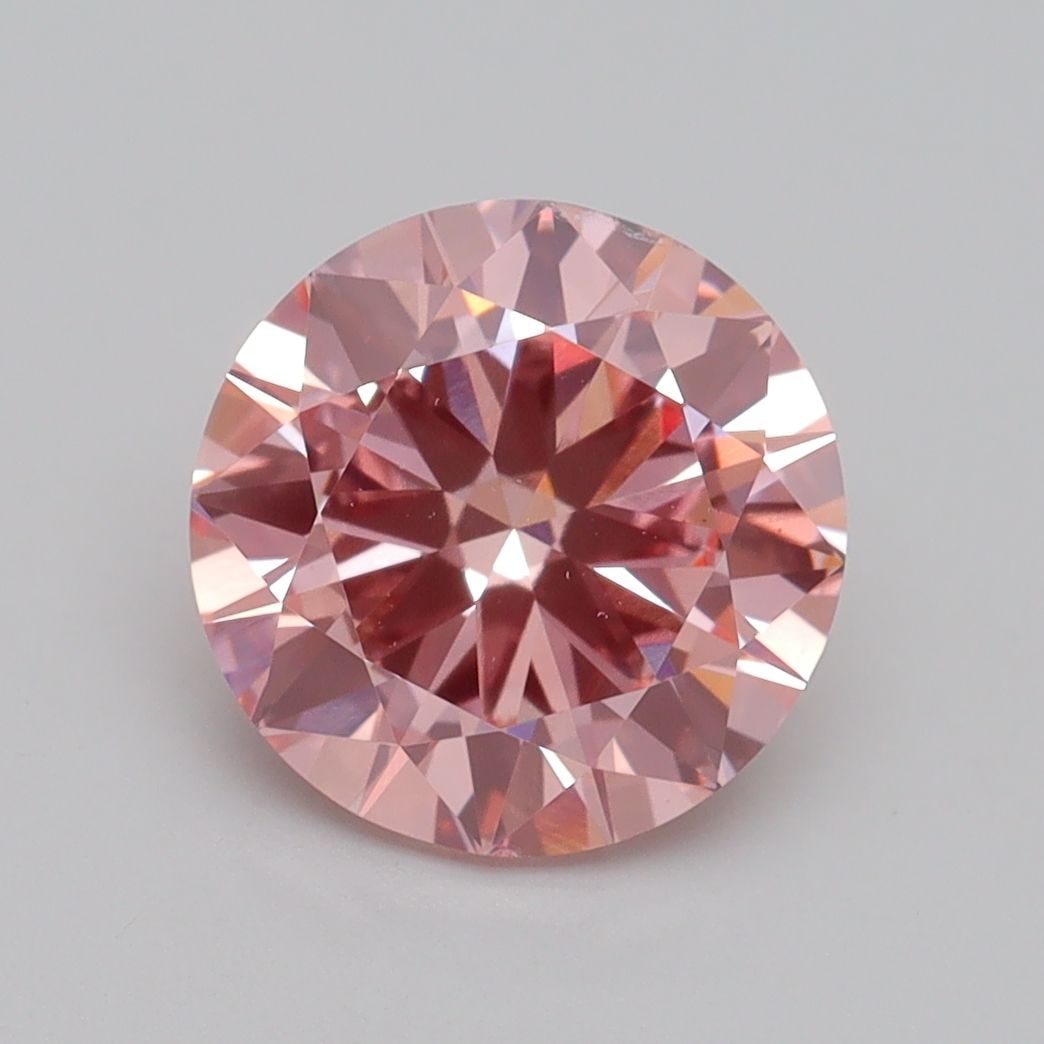 Loose Diamond - ROUND 2.5ct Fancy Intense Pink VS2: Loose Diamond - ROUND 2.5ct Fancy Intense Pink VS2 Source: This is a real non-mined Diamond that has been grown in a lab Shape: ROUND Carats: 2.5 Color: Fancy Intense Pink Certification: IGI Video: