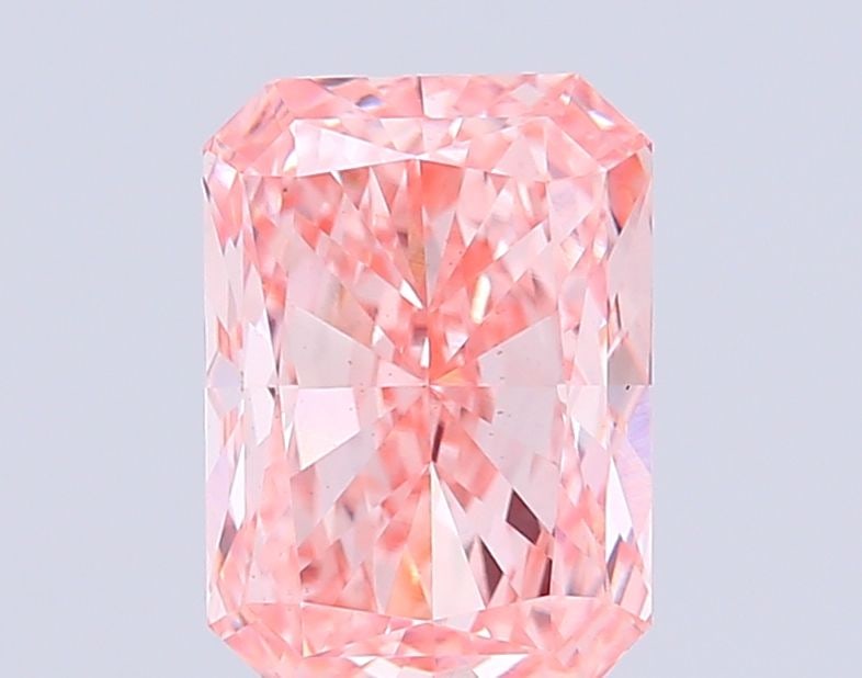 Loose Diamond - RADIANT 2.52ct Fancy Intense Pink VS1: Loose Diamond - RADIANT 2.52ct Fancy Intense Pink VS1 Source: This is a real non-mined Diamond that has been grown in a lab Shape: RADIANT Carats: 2.52 Color: Fancy Intense Pink Certification: IGI