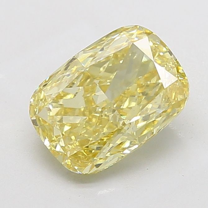 Loose Diamond - CUSHION MODIFIED 4.53ct Fancy Intense Yellow VS1: Loose Diamond - CUSHION MODIFIED 4.53ct Fancy Intense Yellow VS1 Source: This is a real non-mined Diamond that has been grown in a lab Shape: CUSHION MODIFIED Carats: 4.53 Color: Fancy Intense Yellow 