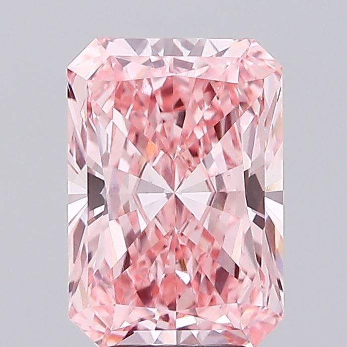 Loose Diamond - RADIANT 4.07ct Fancy Vivid Pink VS1: Loose Diamond - RADIANT 4.07ct Fancy Vivid Pink VS1 Source: This is a real non-mined Diamond that has been grown in a lab Shape: RADIANT Carats: 4.07 Color: Fancy Vivid Pink Certification: IGI Video: