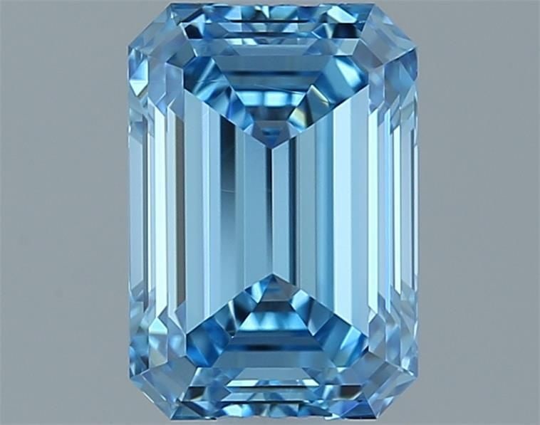 Loose Diamond - EMERALD 1.02ct Fancy Vivid Blue VVS2: Loose Diamond - EMERALD 1.02ct Fancy Vivid Blue VVS2 Source: This is a real non-mined Diamond that has been grown in a lab Shape: EMERALD Carats: 1.02 Color: Fancy Vivid Blue Certification: IGI Video: