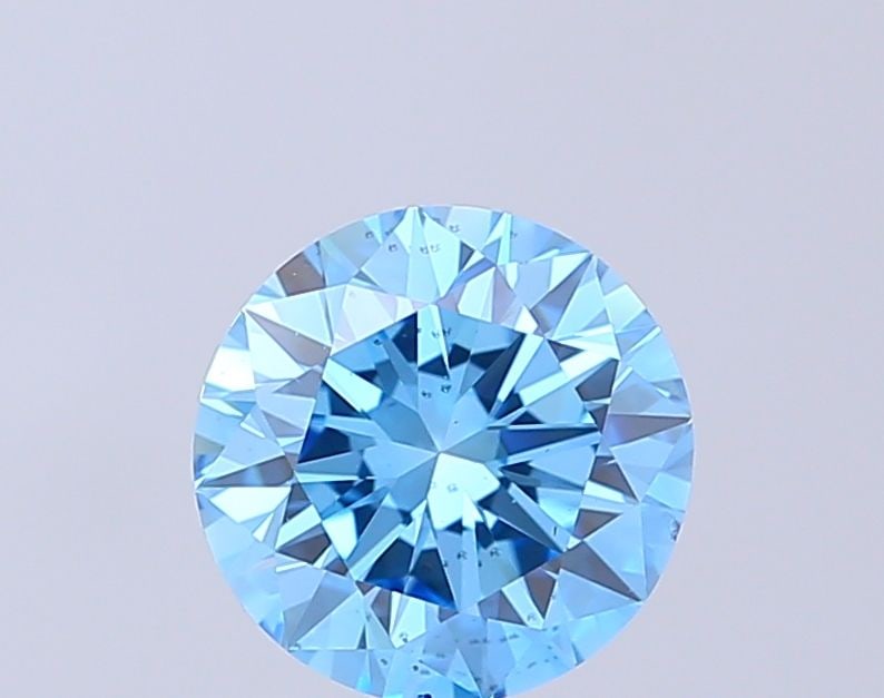 Loose Diamond - ROUND 2.0ct Fancy Vivid Blue VS2: Loose Diamond - ROUND 2.0ct Fancy Vivid Blue VS2 Source: This is a real non-mined Diamond that has been grown in a lab Shape: ROUND Carats: 2.0 Color: Fancy Vivid Blue Certification: IGI Video: