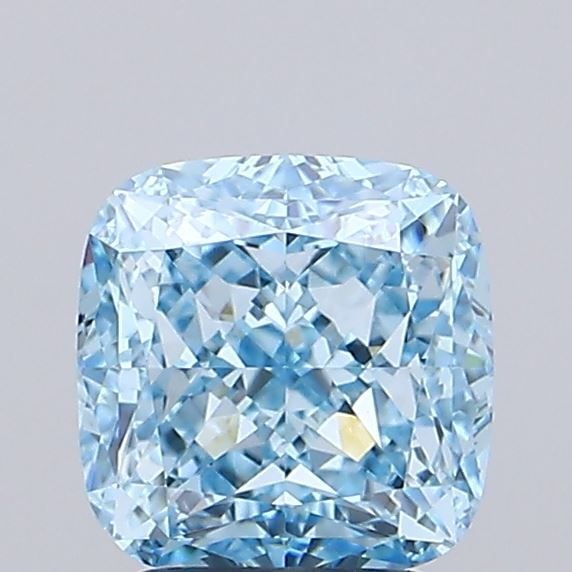 Loose Diamond - CUSHION MODIFIED 2.52ct Fancy Vivid Blue VS1: Loose Diamond - CUSHION MODIFIED 2.52ct Fancy Vivid Blue VS1 Source: This is a real non-mined Diamond that has been grown in a lab Shape: CUSHION MODIFIED Carats: 2.52 Color: Fancy Vivid Blue Certific
