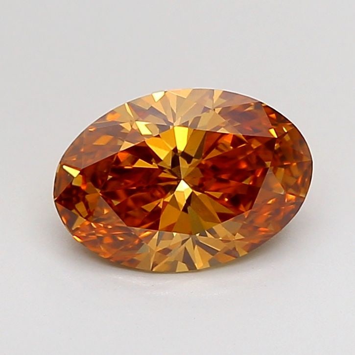 Loose Diamond - OVAL 1.33ct Fancy Orange Brown VVS2: Loose Diamond - OVAL 1.33ct Fancy Orange Brown VVS2 Source: This is a real non-mined Diamond that has been grown in a lab Shape: OVAL Carats: 1.33 Color: Fancy Orange Brown Certification: IGI Video: