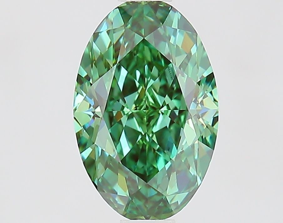 Loose Diamond - OVAL 1.53ct Fancy Vivid Green VVS2: Loose Diamond - OVAL 1.53ct Fancy Vivid Green VVS2 Source: This is a real non-mined Diamond that has been grown in a lab Shape: OVAL Carats: 1.53 Color: Fancy Vivid Green Certification: IGI Video: