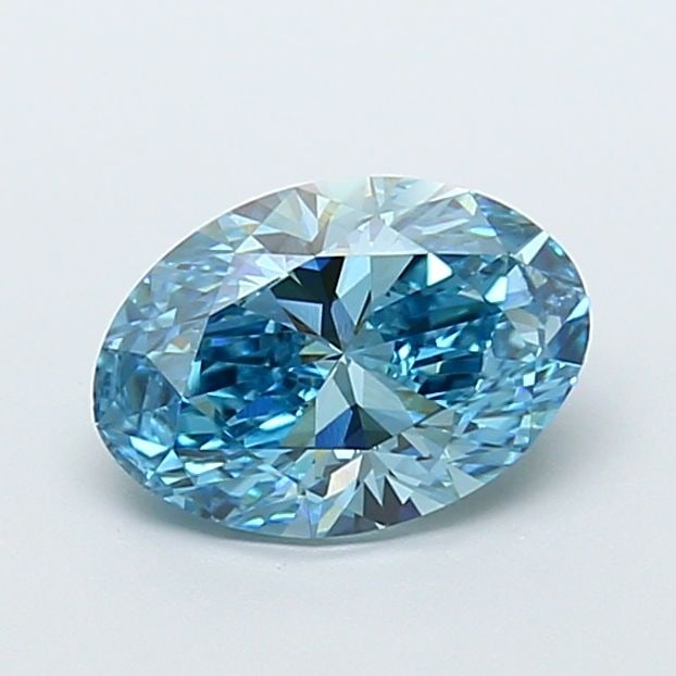 Loose Diamond - OVAL 2.3ct Fancy Vivid Blue VVS2: Loose Diamond - OVAL 2.3ct Fancy Vivid Blue VVS2 Source: This is a real non-mined Diamond that has been grown in a lab Shape: OVAL Carats: 2.3 Color: Fancy Vivid Blue Certification: IGI Video: