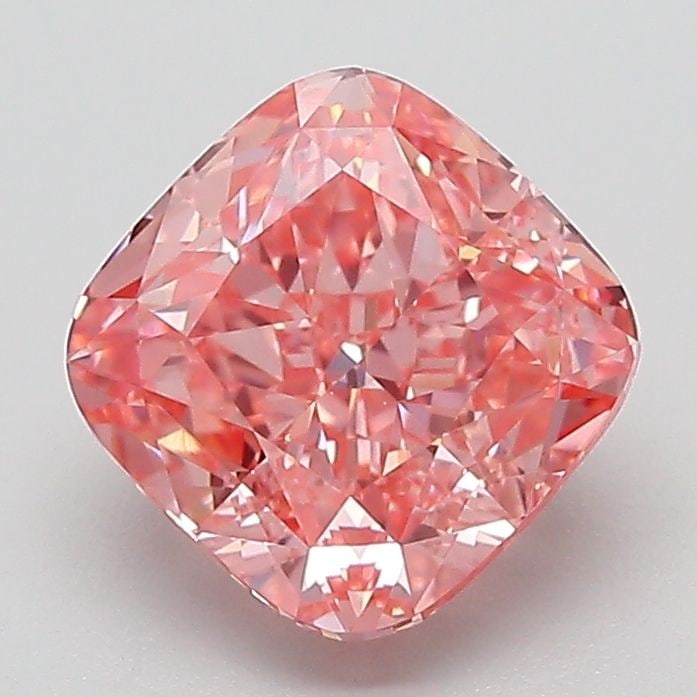 Loose Diamond - CUSHION MODIFIED 2.08ct Fancy Vivid Pink VVS2: Loose Diamond - CUSHION MODIFIED 2.08ct Fancy Vivid Pink VVS2 Source: This is a real non-mined Diamond that has been grown in a lab Shape: CUSHION MODIFIED Carats: 2.08 Color: Fancy Vivid Pink Certifi