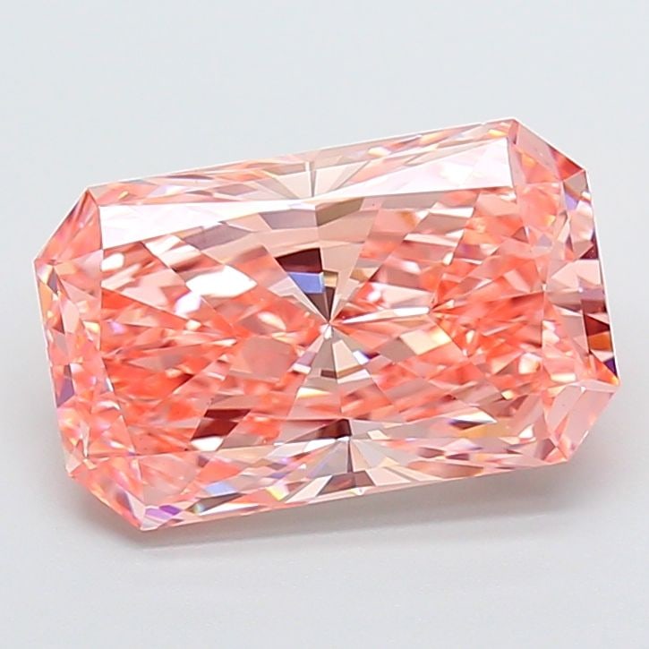 Loose Diamond - RADIANT 4.01ct Fancy Vivid Pink VS1: Loose Diamond - RADIANT 4.01ct Fancy Vivid Pink VS1 Source: This is a real non-mined Diamond that has been grown in a lab Shape: RADIANT Carats: 4.01 Color: Fancy Vivid Pink Certification: IGI Video: