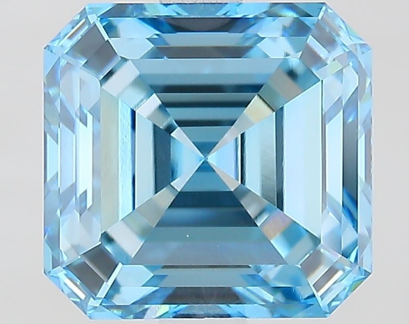 Loose Diamond - ASSCHER 3.1ct Fancy Vivid Blue VVS1 (1 of 1)