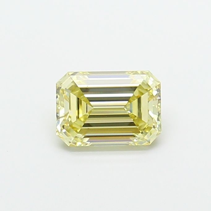 Loose Diamond - EMERALD 1.56ct Fancy Light Yellow VS1: Loose Diamond - EMERALD 1.56ct Fancy Light Yellow VS1 Source: This is a real non-mined Diamond that has been grown in a lab Shape: EMERALD Carats: 1.56 Color: Fancy Light Yellow Certification: IGI Vid