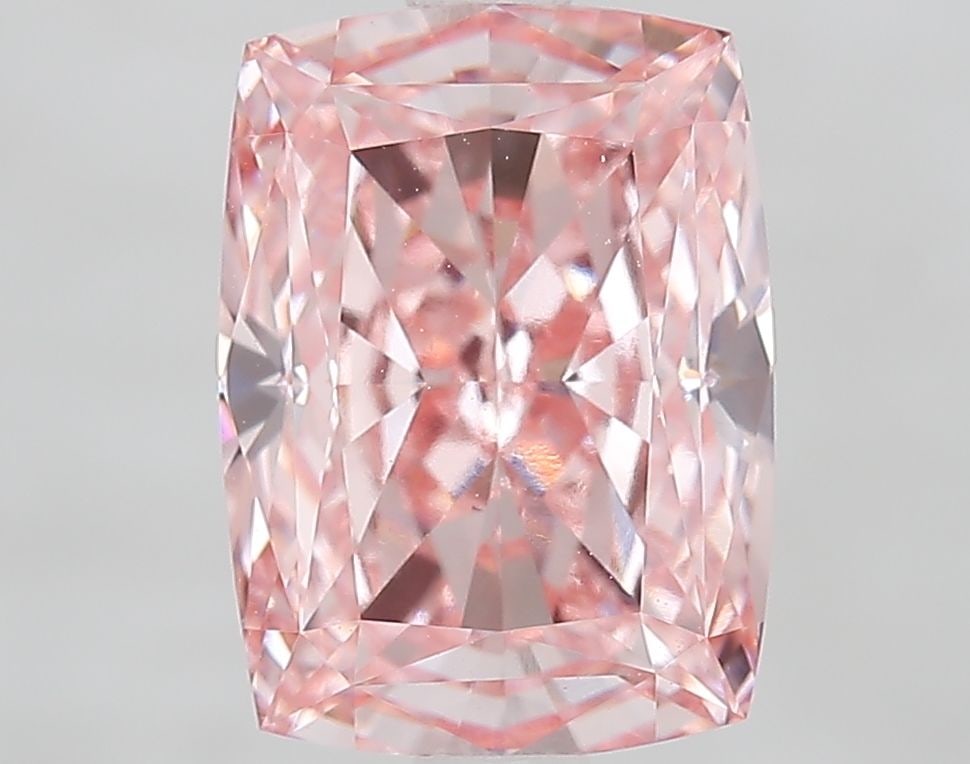 Loose Diamond - CUSHION MODIFIED 3.09ct Fancy Vivid Pink VS1: Loose Diamond - CUSHION MODIFIED 3.09ct Fancy Vivid Pink VS1 Source: This is a real non-mined Diamond that has been grown in a lab Shape: CUSHION MODIFIED Carats: 3.09 Color: Fancy Vivid Pink