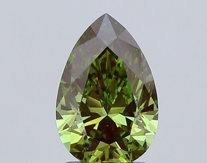Loose Diamond - PEAR 2.22ct Fancy Vivid Green VS1: Loose Diamond - PEAR 2.22ct Fancy Vivid Green VS1 Source: This is a real non-mined Diamond that has been grown in a lab Shape: PEAR Carats: 2.22 Color: Fancy Vivid Green Certification: IGI The Diamond