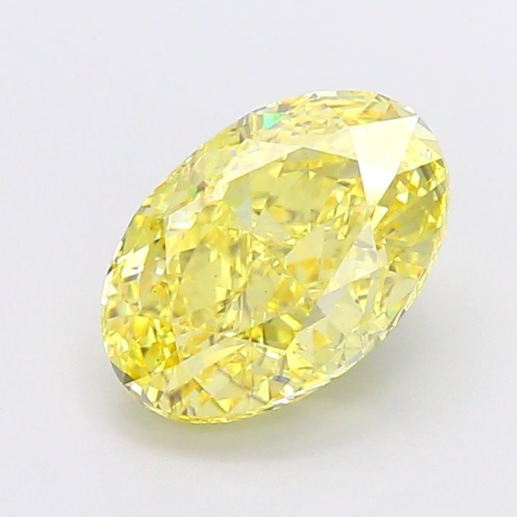 Loose Diamond - OVAL 5.07ct Fancy Vivid Yellow VS1: Loose Diamond - OVAL 5.07ct Fancy Vivid Yellow VS1 Source: This is a real non-mined Diamond that has been grown in a lab Shape: OVAL Carats: 5.07 Color: Fancy Vivid Yellow Certification: IGI Video: