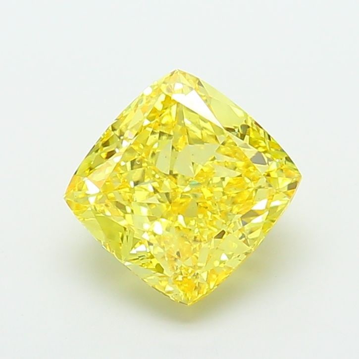 Loose Diamond - CUSHION MODIFIED 8.1ct Fancy Vivid Yellow VS2: Loose Diamond - CUSHION MODIFIED 8.1ct Fancy Vivid Yellow VS2 Source: This is a real non-mined Diamond that has been grown in a lab Shape: CUSHION MODIFIED Carats: 8.1 Color: Fancy Vivid Yellow Certif