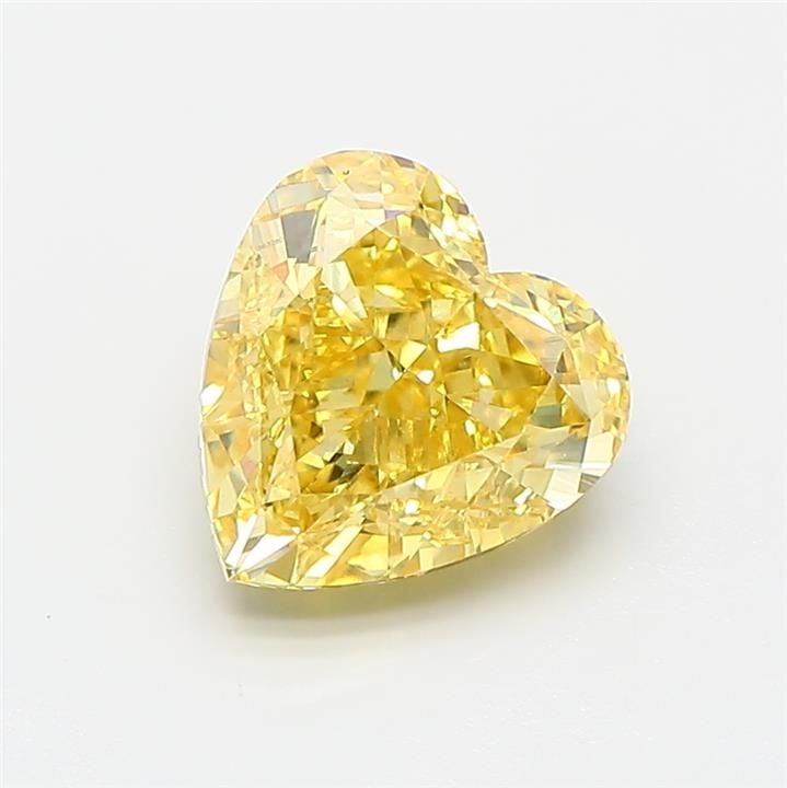 Loose Diamond - HEART 2.04ct Fancy Vivid Yellow VVS2: Loose Diamond - HEART 2.04ct Fancy Vivid Yellow VVS2 Source: This is a real non-mined Diamond that has been grown in a lab Shape: HEART Carats: 2.04 Color: Fancy Vivid Yellow Certification: IGI Video: