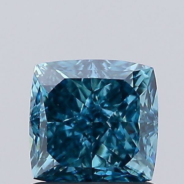 Loose Diamond - CUSHION MODIFIED 1.2ct Fancy Vivid Blue VS1: Loose Diamond - CUSHION MODIFIED 1.2ct Fancy Vivid Blue VS1 Source: This is a real non-mined Diamond that has been grown in a lab Shape: CUSHION MODIFIED Carats: 1.2 Color: Fancy Vivid Blue Certificat