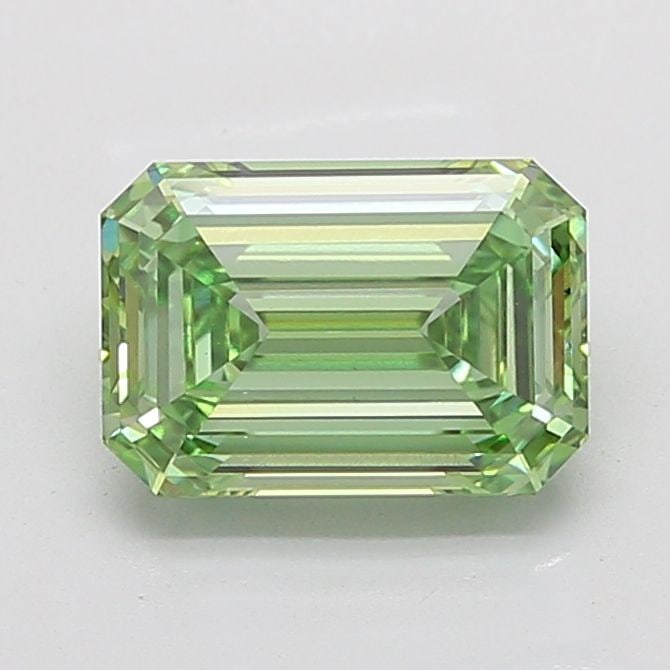 Loose Diamond - EMERALD 4.06ct Fancy Vivid Green VVS2: Loose Diamond - EMERALD 4.06ct Fancy Vivid Green VVS2 Source: This is a real non-mined Diamond that has been grown in a lab Shape: EMERALD Carats: 4.06 Color: Fancy Vivid Green Certification: IGI Vide