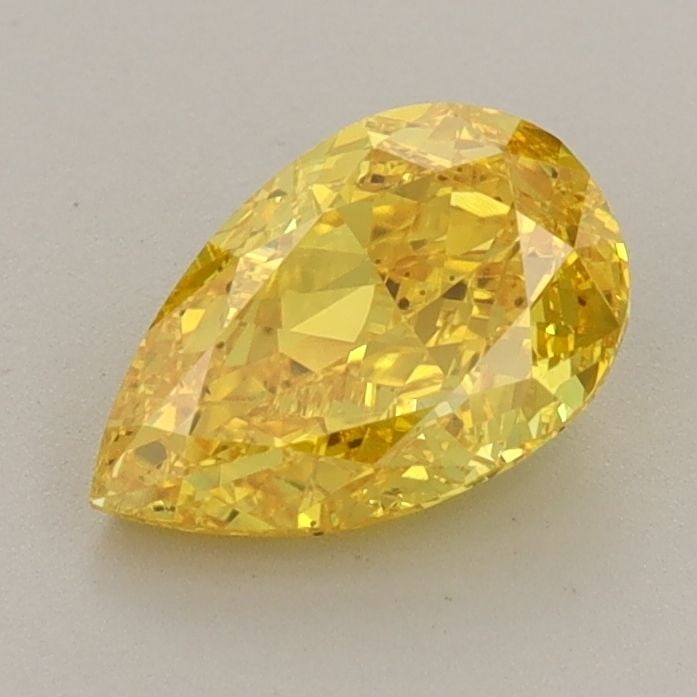 Loose Diamond - PEAR 1.23ct Fancy Vivid Yellow VVS2: Loose Diamond - PEAR 1.23ct Fancy Vivid Yellow VVS2 Source: This is a real non-mined Diamond that has been grown in a lab Shape: PEAR Carats: 1.23 Color: Fancy Vivid Yellow Certification: IGI Video: