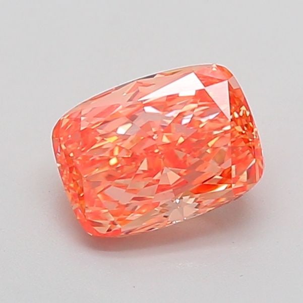Loose Diamond - CUSHION MODIFIED 2.19ct Fancy Vivid Orange Pink VVS2: Loose Diamond - CUSHION MODIFIED 2.19ct Fancy Vivid Orange Pink VVS2 Source: This is a real non-mined Diamond that has been grown in a lab Shape: CUSHION MODIFIED Carats: 2.19 Color: Fancy Vivid